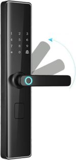 Digital Electronic Lock Smart Door Lock with Fingerprint Password Remote Control Unlocking and Keyless Entry