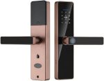 APP Remote Control Smart Fingerprint Password Lock Keyless Entry Handle for Home