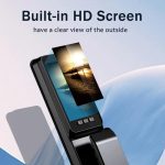 Smart Fingerprint Door Lock with Camera, 3D Face Recognition Keyless Entry Door Lock, Aluminum Alloy Biometric Smart Door Lock, 6 Unlock Mode for 40-120mm Thickness Door, with 4200mAh Battery - Image 2